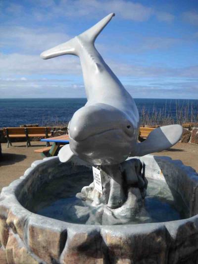 Whale statue in Whale Park